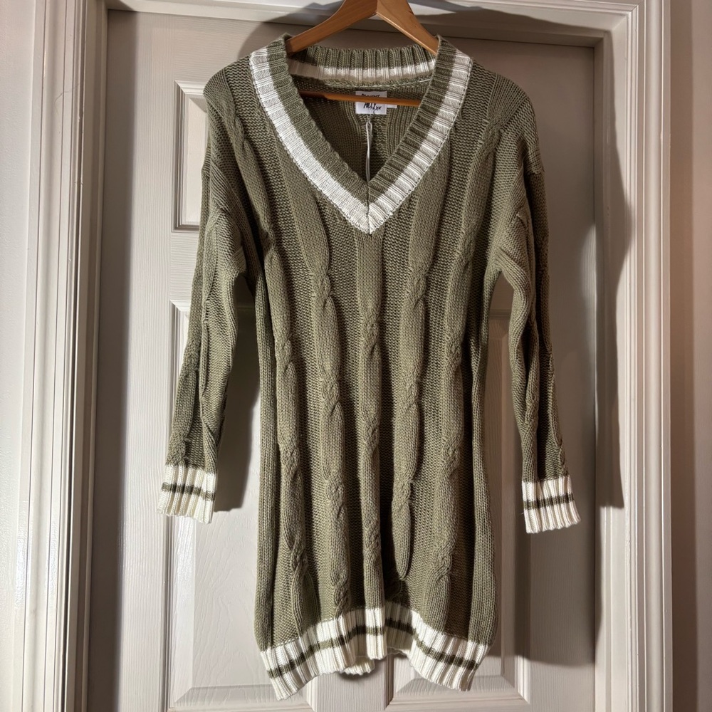 NWT! Princess Polly Green Sweater Dress